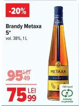 Carrefour Brandy Metaxa 5 Ofertă