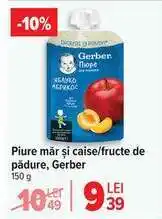 Carrefour Piure măr și caise/fructe de pădure, Gerber Ofertă