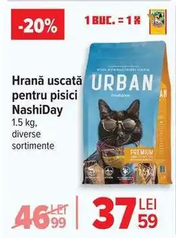 Carrefour Hrană uscată pentru pisici NashiDay Ofertă
