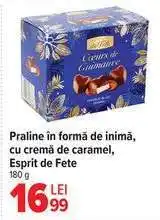 Carrefour Praline în formă de inimă, cu cremă de caramel, Esprit de Fete Ofertă