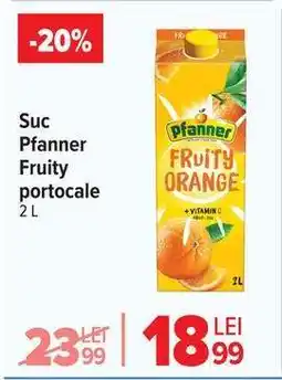 Carrefour Suc Pfanner Fruity portocale 2 L Ofertă