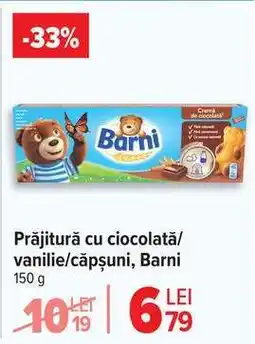 Carrefour Prăjitură cu ciocolată/vanilie/căpșuni, Barni Ofertă