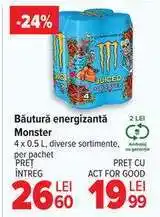 Carrefour Băutură energizantă Monster Ofertă