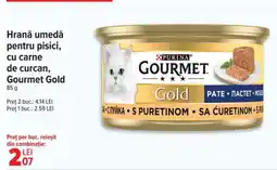 Carrefour Hrană umedă pentru pisici, cu carne de curcan, Gourmet Gold Ofertă