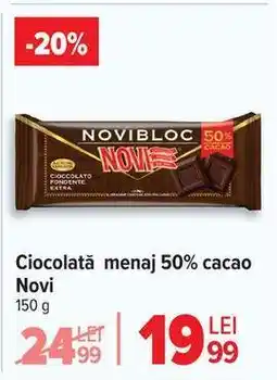 Carrefour Ciocolată menaj 50% cacao Novi Ofertă