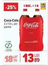Carrefour Coca-Cola 2 x 1.5 L Ofertă