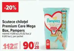 Carrefour Scutece chilotel Premium Care Mega Box, Pampers Ofertă