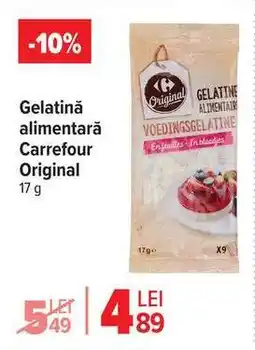 Carrefour Gelatină alimentară Carrefour Original Ofertă