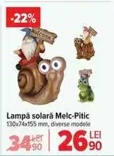 Carrefour Lampă solară Melc-Pitic Ofertă