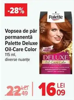 Carrefour Vopsea de păr permanentă Palette Deluxe Oil-Care Color Ofertă