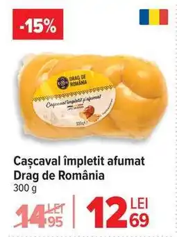 Carrefour Cașcaval împletit afumat Drag de România Ofertă