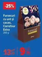 Carrefour Fursecuri cu unt și cacao, Carrefour Extra Ofertă