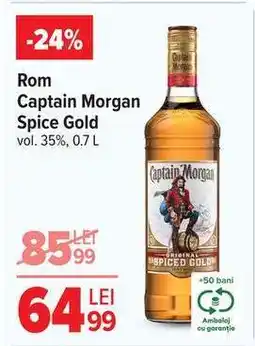 Carrefour Rom Captain Morgan Spice Gold Ofertă