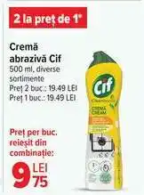 Carrefour Cremă abrazivă Cif Ofertă