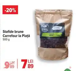 Carrefour Stafide brune, Carrefour la Piață Ofertă