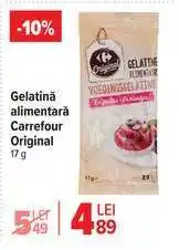 Carrefour Gelatină alimentară Carrefour Original 17g Ofertă