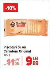 Carrefour Pișcoturi cu ou Carrefour Original Ofertă