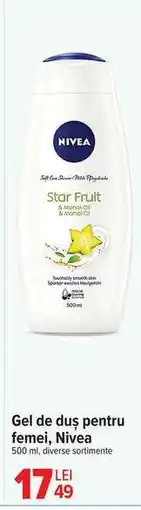 Carrefour Gel de duș pentru femei, Nivea Ofertă