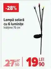 Carrefour Lampă solară cu 6 luminițe Ofertă