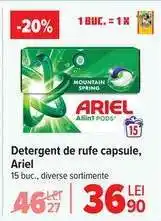 Carrefour Detergent de rufe capsule Ariel Ofertă