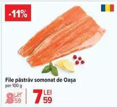 Carrefour File păstrăv somonat, de Oașa Ofertă