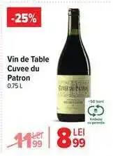 Carrefour Vin de Table Cuvee du Patron Ofertă