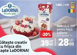 Carrefour Smântână UHT pentru frișcă LaDorna Ofertă