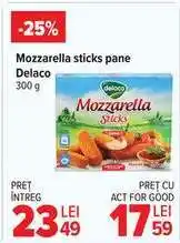 Carrefour Mozzarella sticks pane Delaco Ofertă