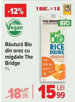 Carrefour Băutură Bio din orez cu migdale The Bridge Ofertă