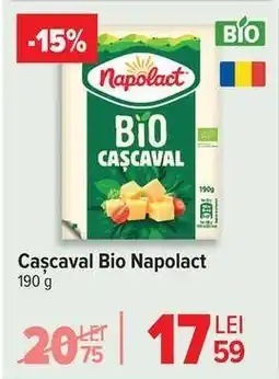 Carrefour Cașcaval Bio Napolact Ofertă