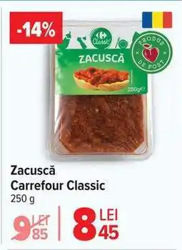 Carrefour Zacuscă Carrefour Classic Ofertă