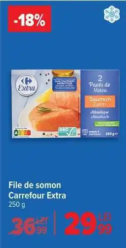 Carrefour File de somon Carrefour Extra Ofertă
