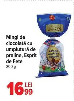 Carrefour Mingi de ciocolată cu umplutură de praline, Esprit de Fete Ofertă