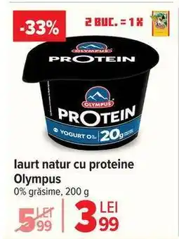 Carrefour Iaurt natur cu proteine Olympus Ofertă