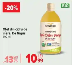 Carrefour Oțet din cidru de mere, De Nigris Ofertă