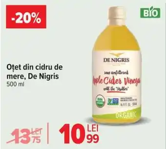 Carrefour Oțet din cidru de mere, De Nigris Ofertă