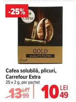 Carrefour Cafea solubilă, plicuri, Carrefour Extra Ofertă