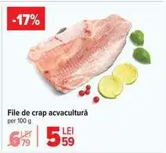 Carrefour File de crap acvacultură Ofertă