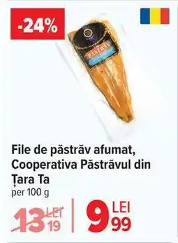 Carrefour File de păstrăv afumat, Cooperativa Păstrăvul din Țara Ta Ofertă