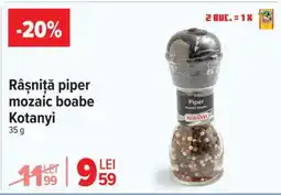 Carrefour Râșniță piper mozaic boabe Kotanyi Ofertă