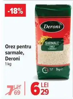 Carrefour Orez pentru sarmale Deroni Ofertă