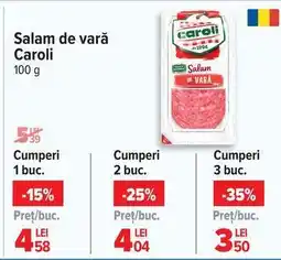 Carrefour Salam de vară Caroli Ofertă