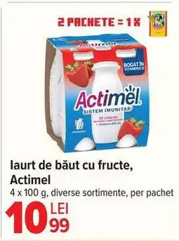 Carrefour Iaurt de băut cu fructe Actimel Ofertă