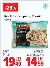 Carrefour Risotto cu ciuperci Edenia Ofertă