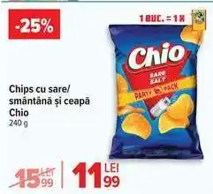 Carrefour Chio Chips cu sare/smântână și ceapă Ofertă