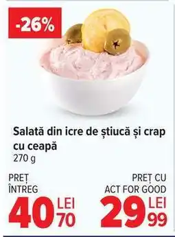 Carrefour Salată din icre de știucă și crap cu ceapă Ofertă