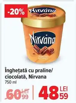 Carrefour Înghețată cu praline/ciocolată, Nirvana Ofertă