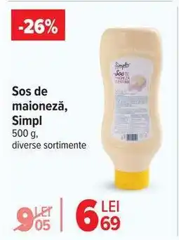 Carrefour Sos de maioneză, Simpl Ofertă