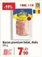 Carrefour Bacon premium feliat, Aldis Ofertă