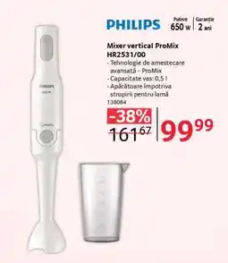 Selgros Mixer vertical ProMix HR2531/00 Ofertă